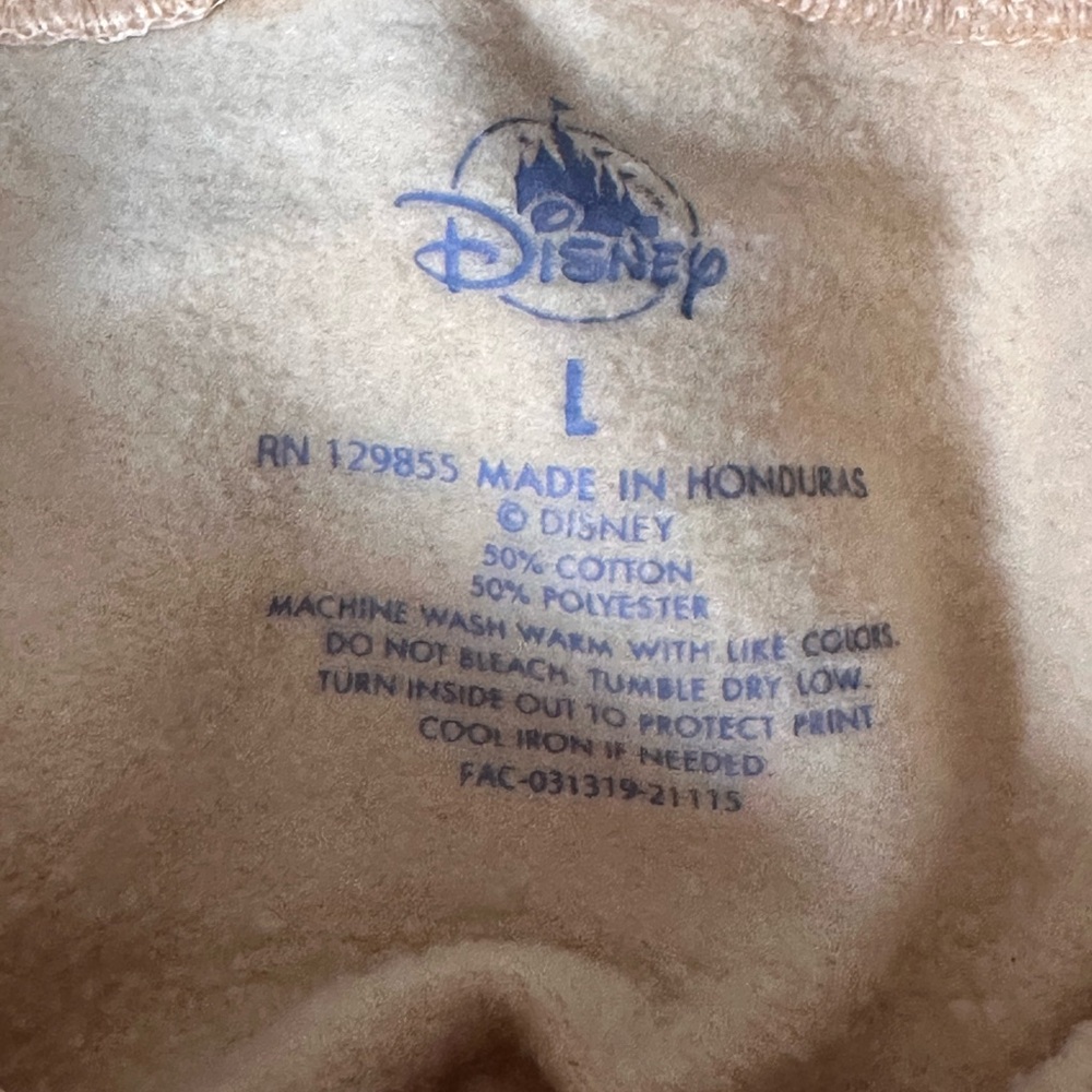 Disney Yellow Walt Disney World Crewneck Hoodie Large - Picture 8 of 8
